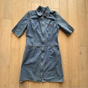 Tommy Hilfiger Women's Blue Jean Jacket Dress Size Large